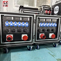 Cajas de Distribución de Energía Eléctrica para Escenarios SX de 30 Canales con Salidas Socapex Monofásicas de 380V 63A, Equipo de Distribución de Energía