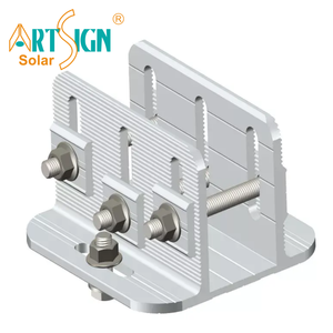 アートサインアルミニウムベースコネクタPvパネルマウントシステムソーラーオープンベースブラケット用ソーラー地面取り付けシステム - Product Image 3