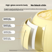 Fontaine à eau en céramique en forme de chat couleur crème avec circulation électrique et distributeur d'eau fraîche filtrée