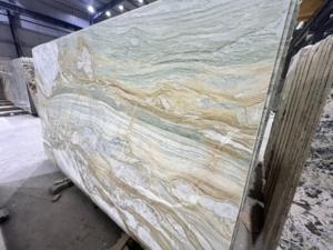 Vente en gros d'usine Dalle de marbre Kabri au design moderne Pierre naturelle pour revêtement de sol Revêtement mural Grande dalle d'exportation de l'Inde - Product Image 3