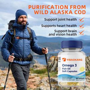 Integratore di Olio di Pesce <span class=keywords><strong>Omega</strong></span>-3 1100 mg Trigliceridi EPA + DHA 60 Capsule Softgel <span class=keywords><strong>per</strong></span> la Salute di Cuore, Cervello e Articolazioni - Product Image 2