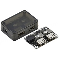 Placa de Desarrollo de Reducción de Voltaje para Carga Rápida Dual USB 6-30V12V24V a QC3.0 HWFCP para Carga de Teléfonos en el Coche