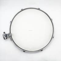 Ensemble de pads de batterie de percussion acoustique portable, pliable et réglable, avec chambre de 6/8/10/12/13/14/16 pouces, pour pratique (caisse claire, tom, grosse caisse, kick)