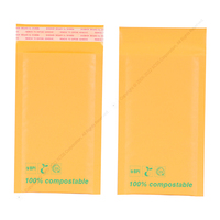 Papier kraft + enveloppes à bulles en polyéthylène sac d'expédition compostable personnalisé en papier enveloppe à bulles