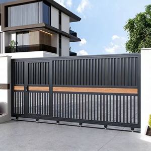 <span class=keywords><strong>Portail</strong></span> Coulissant Électrique de Luxe en Aluminium, Étanche, Écologique, Antirouille, Facile à Assembler pour Allées, Maisons, Villas, Jardins, Garages - Product Image 4