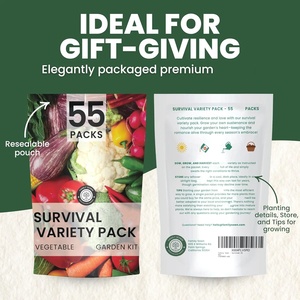 2025 sezon hayatta kalma Pack Pack 55 acil kasa Doomsday Prepping için sebze meyve için ayrı ayrı paketlenmiş - Product Image 6