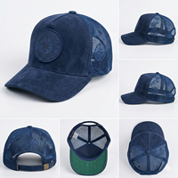 Gorra Trucker de Alta Calidad, Estilo Vintage, Personalizada de Fábrica, de 5 Paneles, con Logotipo Bordado en 3D, 100% Algodón, Gamuza y Malla, Deportiva, Formal y a la Moda