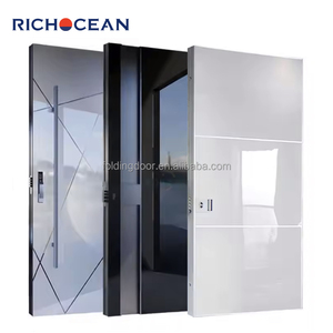 <span class=keywords><strong>Porte</strong></span> d'entrée <span class=keywords><strong>de</strong></span> sécurité personnalisée RICHOCEAN, fabriquée à l'usine <span class=keywords><strong>de</strong></span> Foshan, avec serrure intelligente, pour hôtels, portes pivotantes, <span class=keywords><strong>prix</strong></span> - Product Image 4