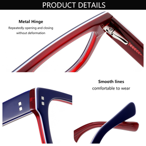 Gafas Ópticas Unisex de Acetato de Lujo, Anti-Radiación, Bloqueador de Luz Azul, Montura Completa, Anti-Luz Azul, OEM - Product Image 3