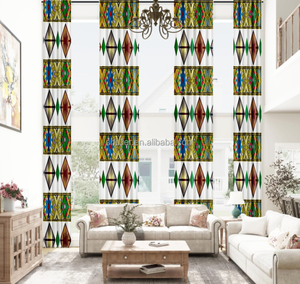 Cortina Opaca con Diseño de Cruz Etíope Dorada en 3D, Personalizable con Cualquier Diseño para Banquetes de Boda - Product Image 5