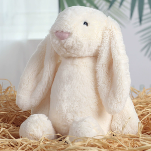 Wholesale 30 cm Soft Bunny Plush Toy Cute Long-Ear <strong>Rabbit</strong> <strong>Comforter</strong> for Children with PP Cotton Filling Easter Holiday Gift - Product Image 3