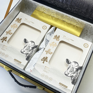Caja de envío aislada plegable personalizada <span class=keywords><strong>Wagyu</strong></span> A5 Steak | Conservación de la cadena de frío de 48 horas | Contenedor de embalaje térmico de grado alimenticio - Product Image 4