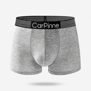 Calzoncillos bóxer de LICRA y algodón para hombre, calzoncillos bóxer de algodón y LICRA con logotipo personalizado, pierna corta, color sólido, doble bolsa, calzoncillos bóxer de algodón Premium para hombre - Product Image 2
