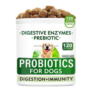 Probiótico para mascotas Suplemento suaves de masticables para perros Proteger y cuidar Digestivo sensible con enzimas de calabaza - Product Image 1