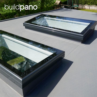 Tragaluz de Vidrio y Aleación de Aluminio de Estilo Moderno con Apertura Automática, Antideslizante e Impermeable para Exteriores, Ideal para Terrazas, Patios y Villas