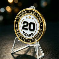 Pièce de monnaie 3D en alliage de zinc de qualité supérieure pour la commémoration des festivals, pièce de monnaie personnalisée en or pour anniversaire, pièce de monnaie de défi