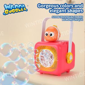 WANNA BUBBLES Nouvelle Machine à <span class=keywords><strong>Bulles</strong></span> Multifonctionnelle Portable pour Enfants, en Plastique, Unisexe, Thème Animaux Marins <span class=keywords><strong>de</strong></span> Dessin Animé, Jouet d'Été d'Extérieur pour Fêtes et Spectacles - Product Image 2