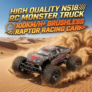 Coche <span class=keywords><strong>de</strong></span> Carreras RC N518 <span class=keywords><strong>de</strong></span> Alta Calidad, 100KM/H+, Brushless, Raptor, Escala 1/8, Vehículo Todoterreno, Excelente Regalo - Product Image 1
