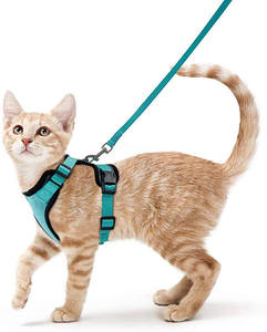 Tali kucing, nyaman bernafas anjing <span class=keywords><strong>Harness</strong></span> untuk berjalan luar ruangan kucing <span class=keywords><strong>Harness</strong></span> dan tali set - Product Image 3