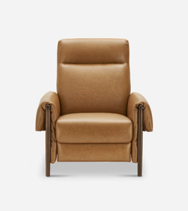 Fauteuil de salon de style avant-gardiste français fauteuil en cuir de luxe <span class=keywords><strong>chaise</strong></span> <span class=keywords><strong>longue</strong></span> en bois massif fabriquée à la main - Product Image 3