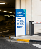 Système de signalétique d'orientation pour hôpitaux |   Panneau de signalisation sur poteau, panneau de guidage suspendu, panneaux de porte de service à fixation murale pour centre médical