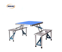 Ensemble de table de camping pliable multifonctionnelle de haute qualité pour l'extérieur, chaise pliante en métal pour mariage, fête, pique-nique, utilisation en extérieur