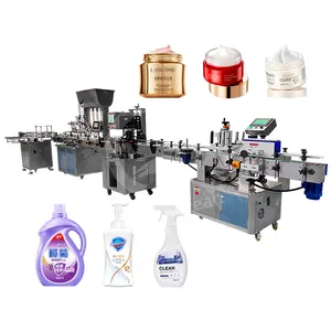 OCEAN Car Oil Air Freshener Cream Lotion Gel Automatic Capping Label Fill Machine Line for Honey