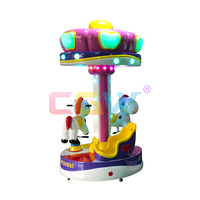 Cheval à bascule d'arcade Carrousel en fibre de verre à pièces Prix du cheval