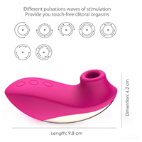 Saugender Vibrator Erotikspielzeug - Heizender Sauger Klitoris-Stimulator Wasserdichter Nippel-Massager für Frauen und Paare