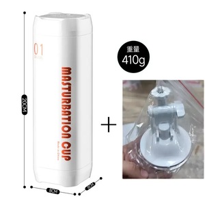 Fabrika toptan yapay vajina derin boğaz oyuncak 2 in 1 erkek Masturbator gerçek dokunmatik güvenlik malzemesi seks oyuncak kutusu - Product Image 1