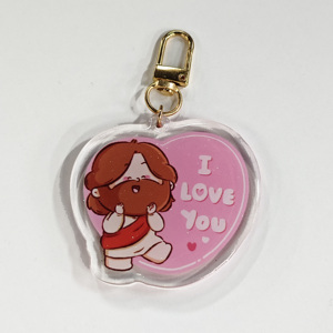 <b>Custom</b> Clear Acrylic <b>Keychain</b> with Cartoon Epoxy Keycharm Pin Stand Alloy Metal <b>Custom</b> Logo Anime Acrylic <b>Keychain</b> - Product Image 2