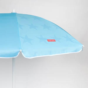 批发最佳澳大利亚易携带倾斜铝杆聚酯防紫外线重型蓝色太阳沙滩伞带标志 - Product Image 3