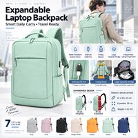 Sac à dos pour ordinateur portable style Candy, résistant à l'eau, en tissu Oxford, sac de voyage professionnel avec port USB et compartiment pour trolley, idéal pour le travail et les trajets quotidiens