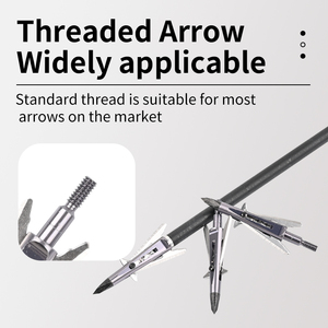 SPG Tir à l'<span class=keywords><strong>Arc</strong></span> Pointe de Flèche en Carbone 3 Lames 125 Grains Mécanique Composé Chasse <span class=keywords><strong>Cible</strong></span> Entraînement Broadheads - Product Image 3