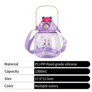 Cute Cartoon Water Portable Clear Plastic School Student <b>Drinking</b> <b>Bottle</b> for Kids - Product Image 4