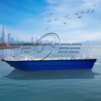 Bateau de pêche en aluminium à coque en V profond de luxe pour les loisirs et les divertissements, hors-bord sportif à grande vitesse de 6,5 m/21,3 pieds