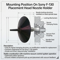 Pièces Sony SMT neuves, modèle de buse SONY F-130 A-1081-494-C AF06042, pièce de rechange pour la maintenance des lignes de production SMT