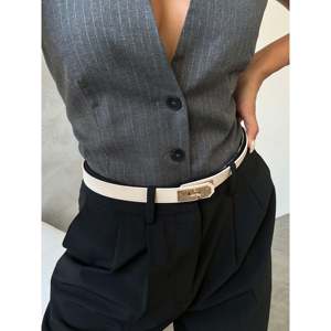 Ceinture élégante en cuir synthétique pour femmes, avec boucle de verrouillage, ceinture élastique fine pour tenue de mariage et de cérémonie - Product Image 2