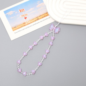 Femmes Filles Mode Coloré Acrylique Arc Perlé Téléphone Bracelet Mobile Téléphone Cas Chaîne Téléphone Mobile Longe - Product Image 6