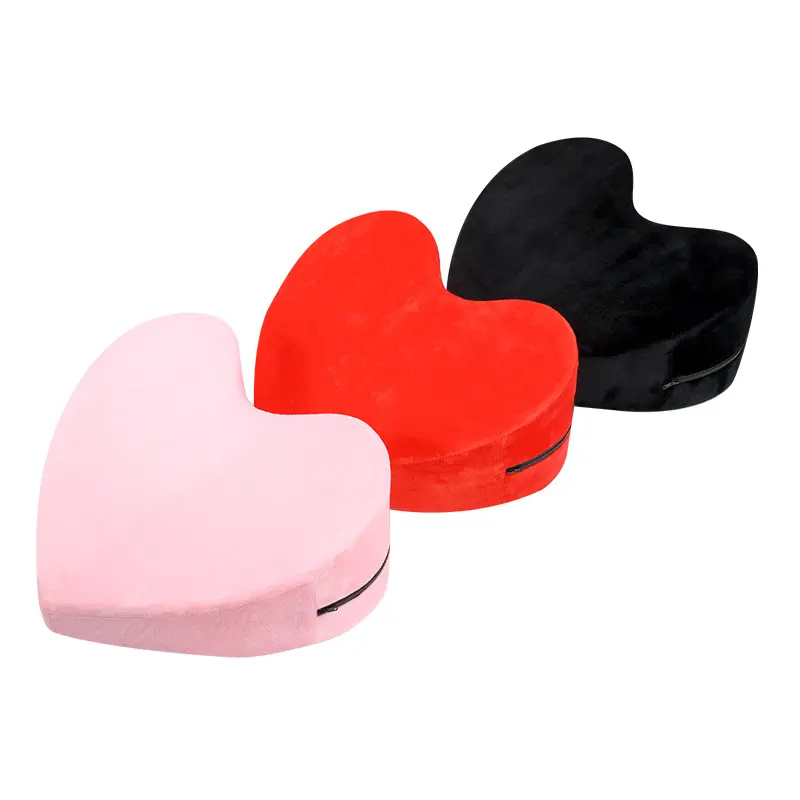 Sex Furniture Heart-Shaped Pillow Cushion for Couples Adults Woman Sex Positions Exotic Stimulation Sex Toys Wedge Pillow