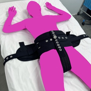 <span class=keywords><strong>Bondage</strong></span> Cintura <span class=keywords><strong>Restraint</strong></span> Belt BDSM Belly Strap Fechadura Magnética para Cama <span class=keywords><strong>Restraint</strong></span> Asilo Paciente Maníaco Cosplay Sexo Arnês Abdômen - Product Image 2