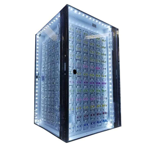 4 mặt xoay trang sức hiển thị trường hợp khóa cơ thể piercing hiển thị trường hợp trang sức xoay Bông tai hiển thị đứng - Product Image 2