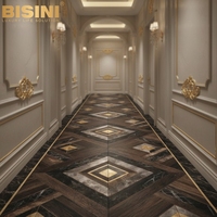 Parquet Artisanal Sur Mesure en Bois pour Résidences Haut de Gamme – Motif Art Déco Sept Carrés – Parquet de Luxe Fait Main