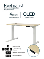 Cadre de bureau électrique réglable en hauteur à double moteur en métal, capacité de charge 100 kg, pieds de bureau pour mobilier de bureau moderne