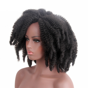 <span class=keywords><strong>Parrucca</strong></span> capelli intrecciati Kanikalong nero europeo e americano <span class=keywords><strong>Afro</strong></span> africano mercato caldo di vendita delle donne <span class=keywords><strong>parrucca</strong></span> riccia - Product Image 2