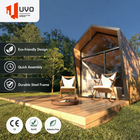 Maison préfabriquée de luxe UVO en forme de A, maison modulaire moderne, mini-maison écologique, cabane en acier pour hôtel et Airbnb