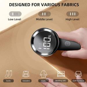 2025 यूएसबी रिचार्जेबल इलेक्ट्रिक फैब्रिक शेवर पोर्टेबल डिजिटल डिस्प्ले लिंट रिमूवर स्टेनलेस स्टील - Product Image 6