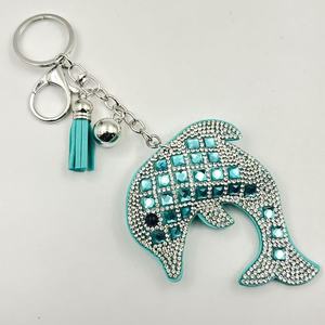 Nuovo portachiavi con strass serie oceano alla moda pesce in pelle di tartaruga <span class=keywords><strong>marina</strong></span> delfino marine marine <span class=keywords><strong>ciondolo</strong></span> con nappine - Product Image 4