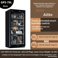 Armoire de rangement pour appareil photo Aelite en alliage transparent, étanche à l'humidité, avec serrure à empreinte digitale et mot de passe, 70L, hermétique, pour professionnels