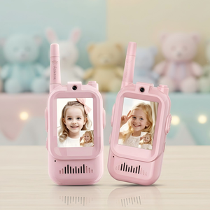 Talkie-walkie vidéo pour enfants de 2 pouces, 2 voies, portée de 1500 pieds, effets vocaux sympas pour les enfants de 1 à 15 <span class=keywords><strong>ans</strong></span>, cadeau de Noël, d'anniversaire, pour l'extérieur - Product Image 6